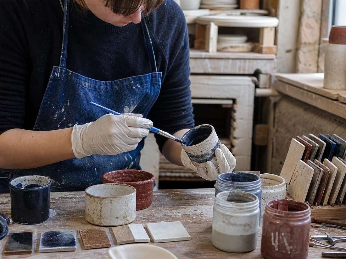 Glazing & Surface Lab at Learn Pottery Studio