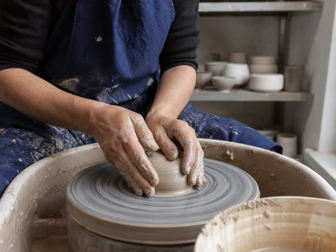Wheel Throwing Workshop at Learn Pottery Studio